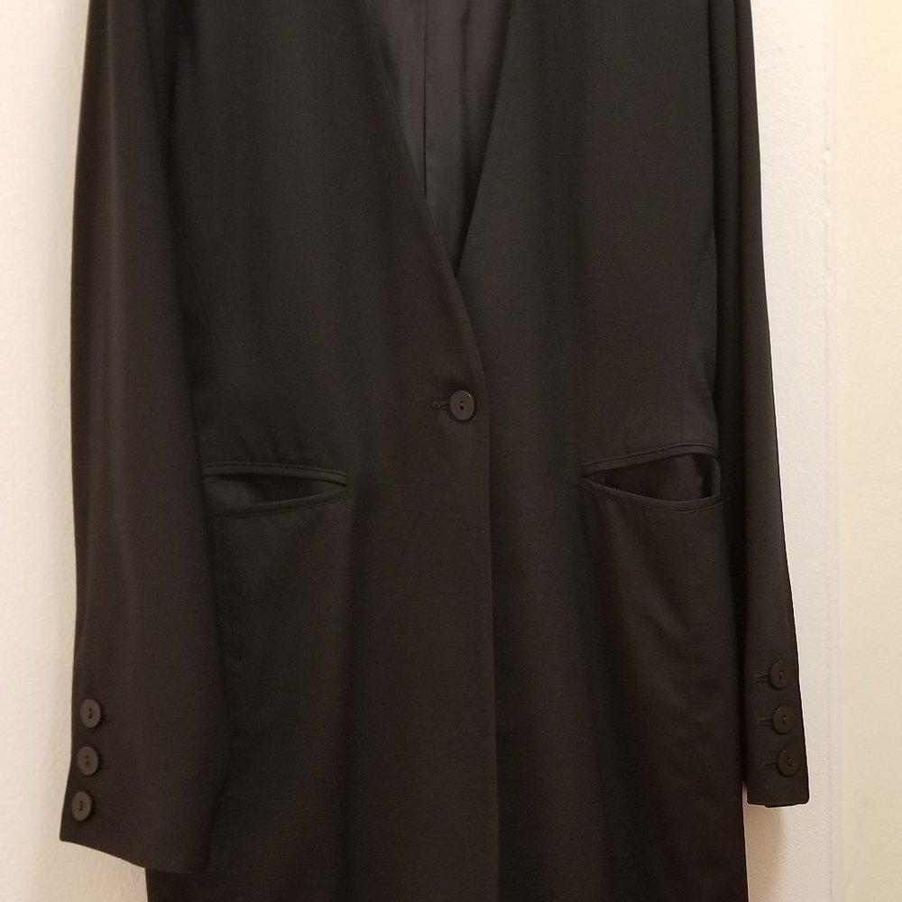Claude Montana Women Black Wool Blazer/Jacket  NEW